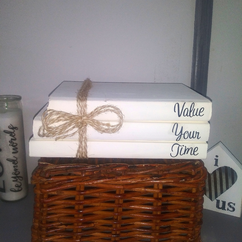 Book Stack Staging Decor